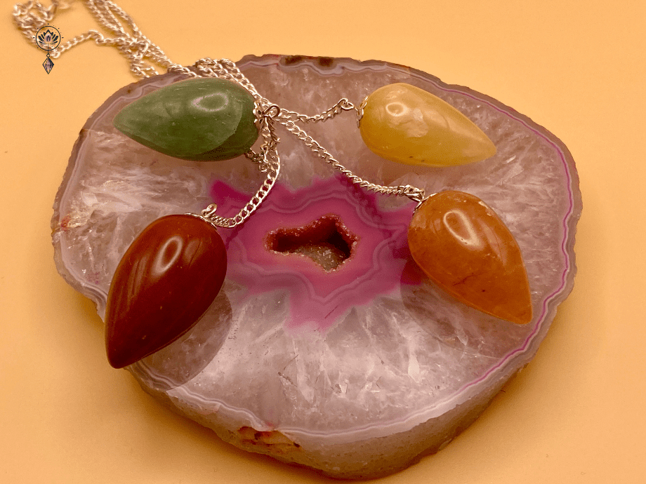 Péndulo ovoide mineral