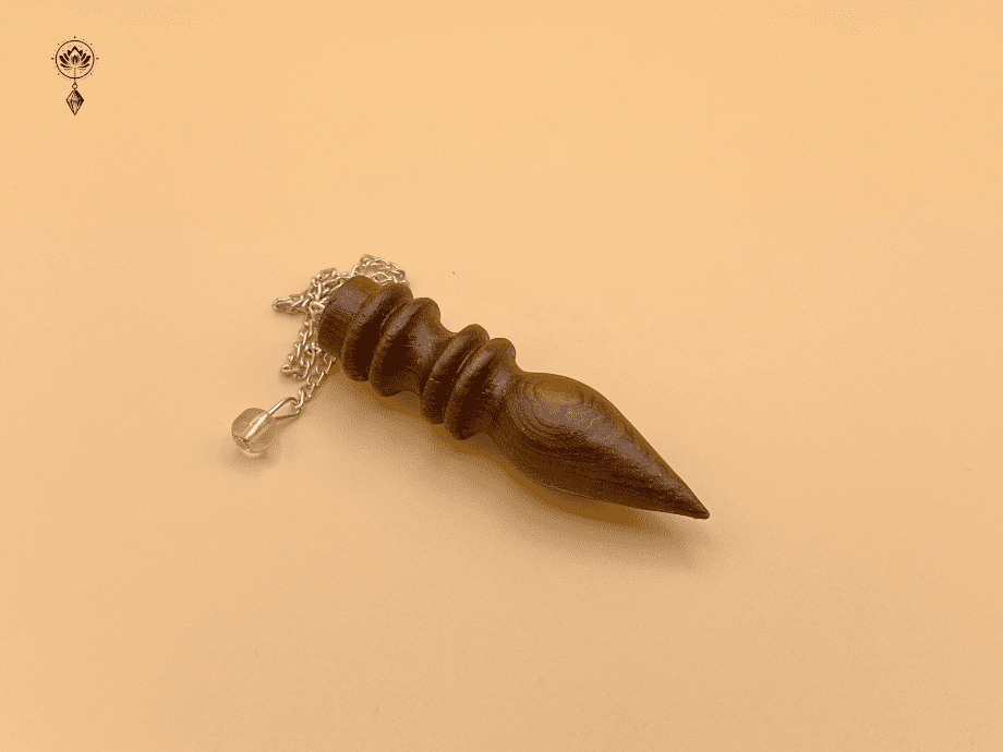 Péndulo Karnak de cuatro anillos de madera natural.jpg