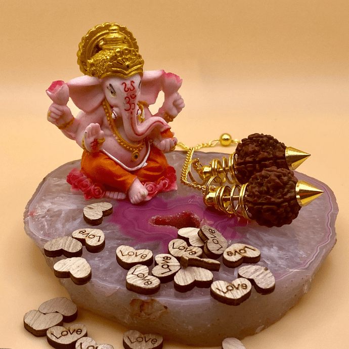 Péndulo semilla rudraksha